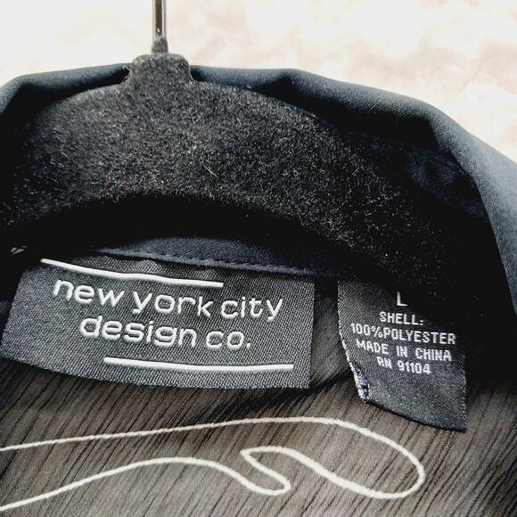 Blouse Kimono NY Design Button-Up Sheer Floral Resort Office Siren Cruise Size L - Picture 12 of 13